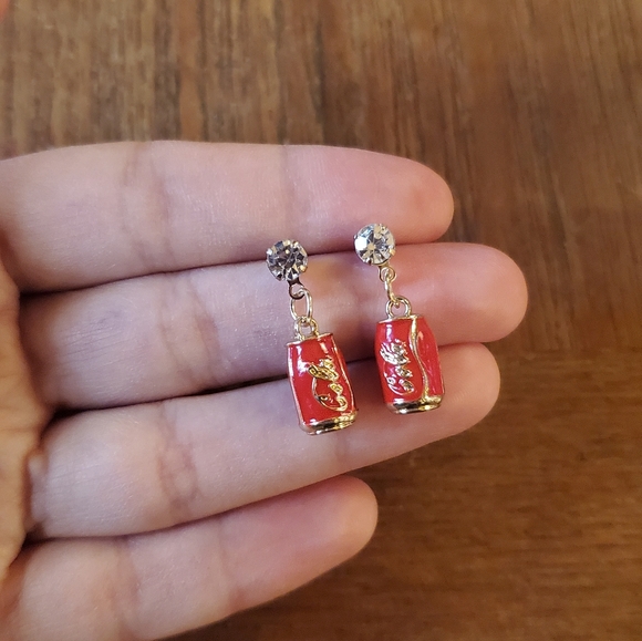 NWOT Coca Cola Earrings - Picture 2 of 4